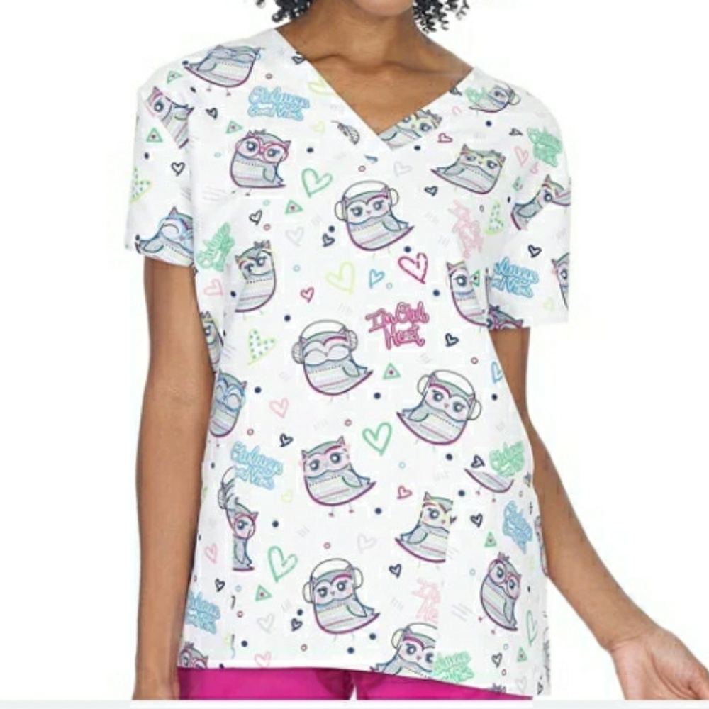 Lady owl Scrub top